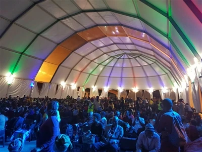Tenda Kubah Oval 20x70m Tenda Acara di Pretoria, Afrika Selatan